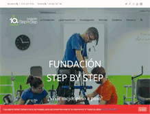 Tablet Screenshot of fundacionstepbystep.com